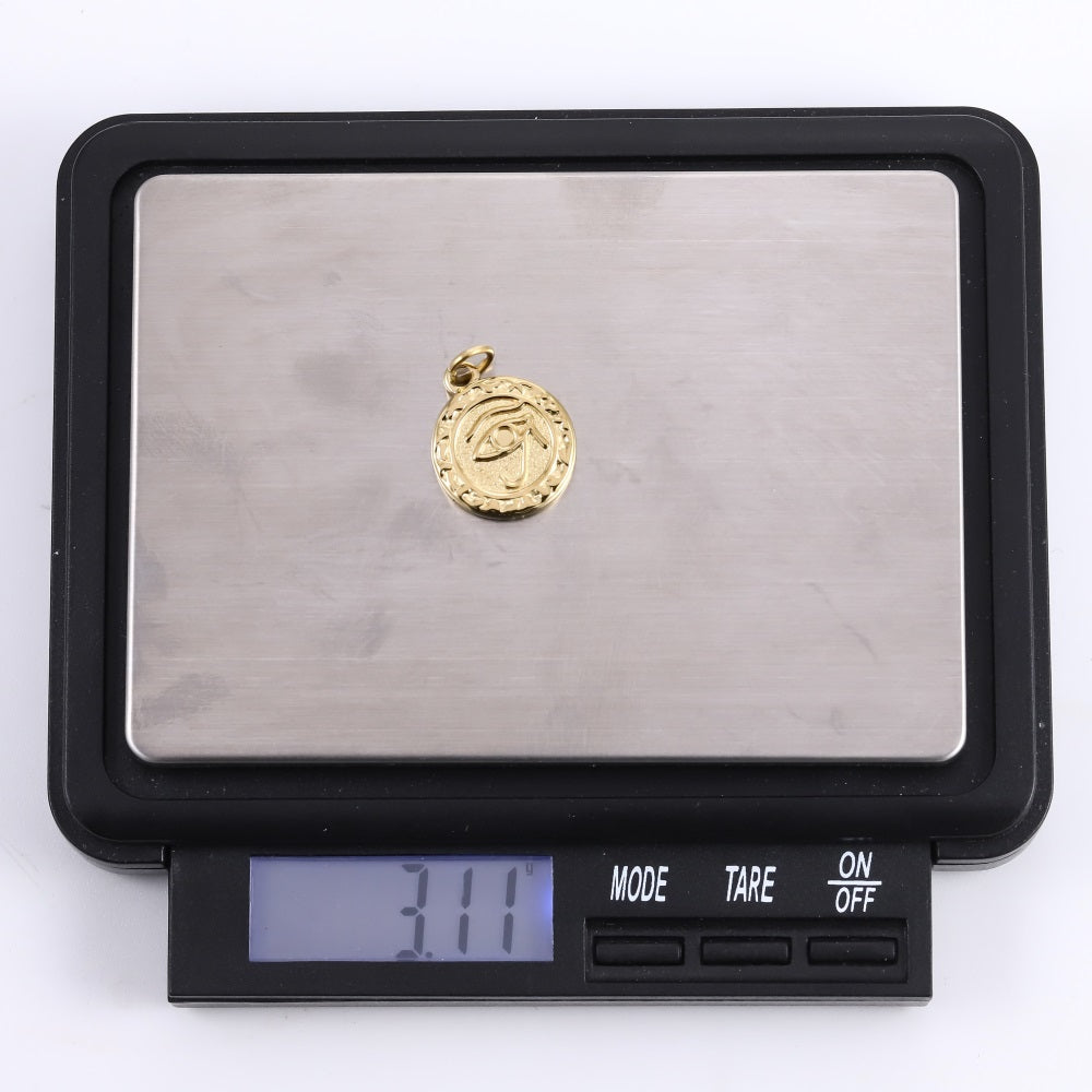 PSS1364 STAINLESS STEEL ROUND PENDANT WITH EYE