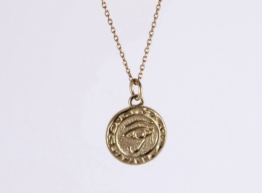 PSS1364 STAINLESS STEEL ROUND PENDANT WITH EYE