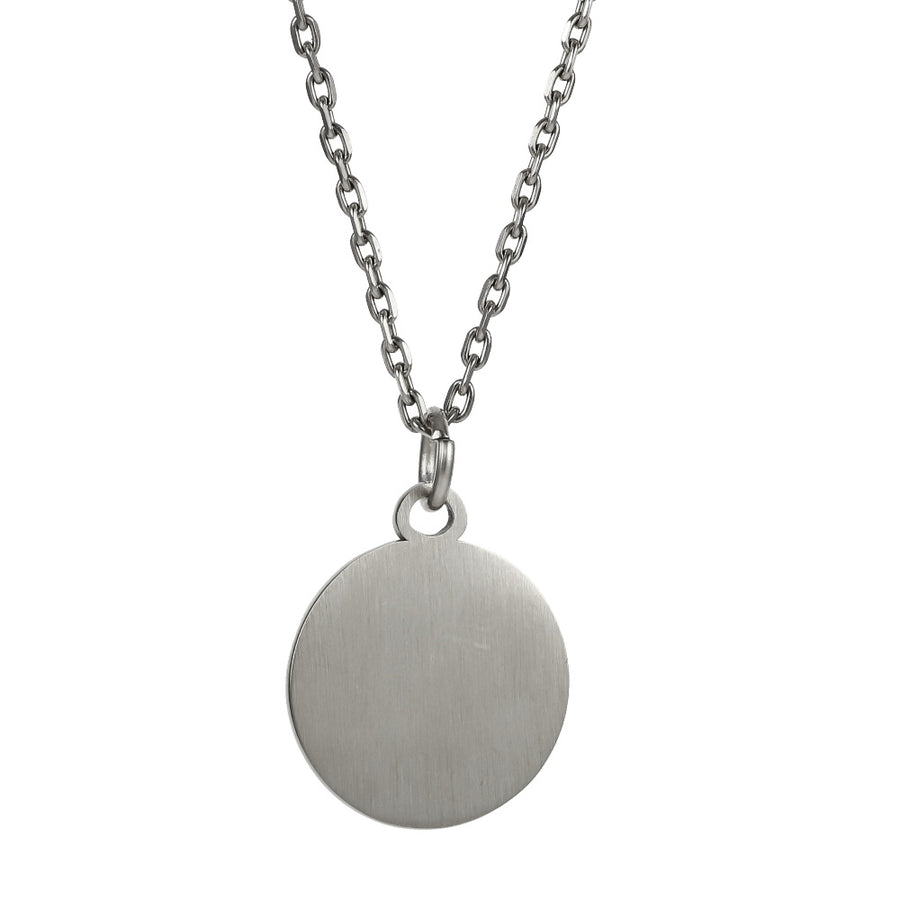 PSS1364 STAINLESS STEEL ROUND PENDANT WITH EYE