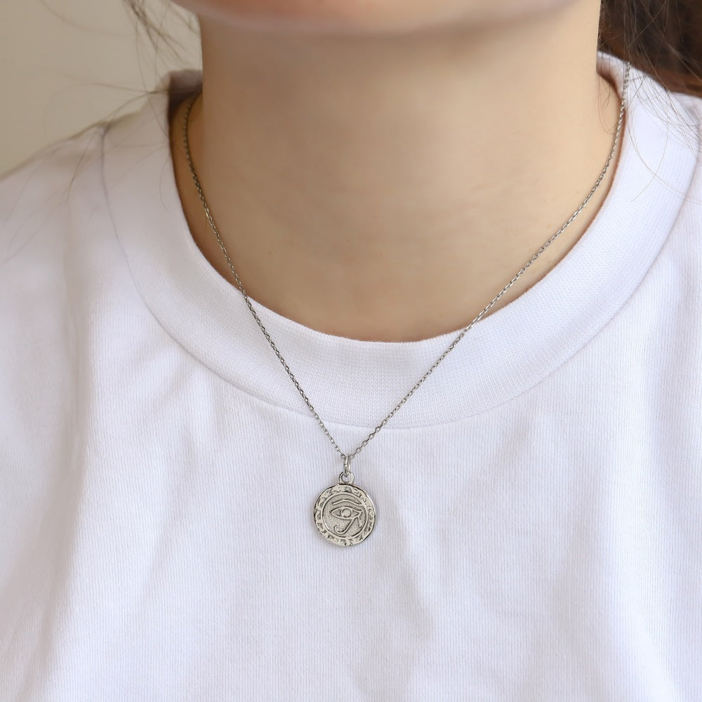 PSS1364 STAINLESS STEEL ROUND PENDANT WITH EYE