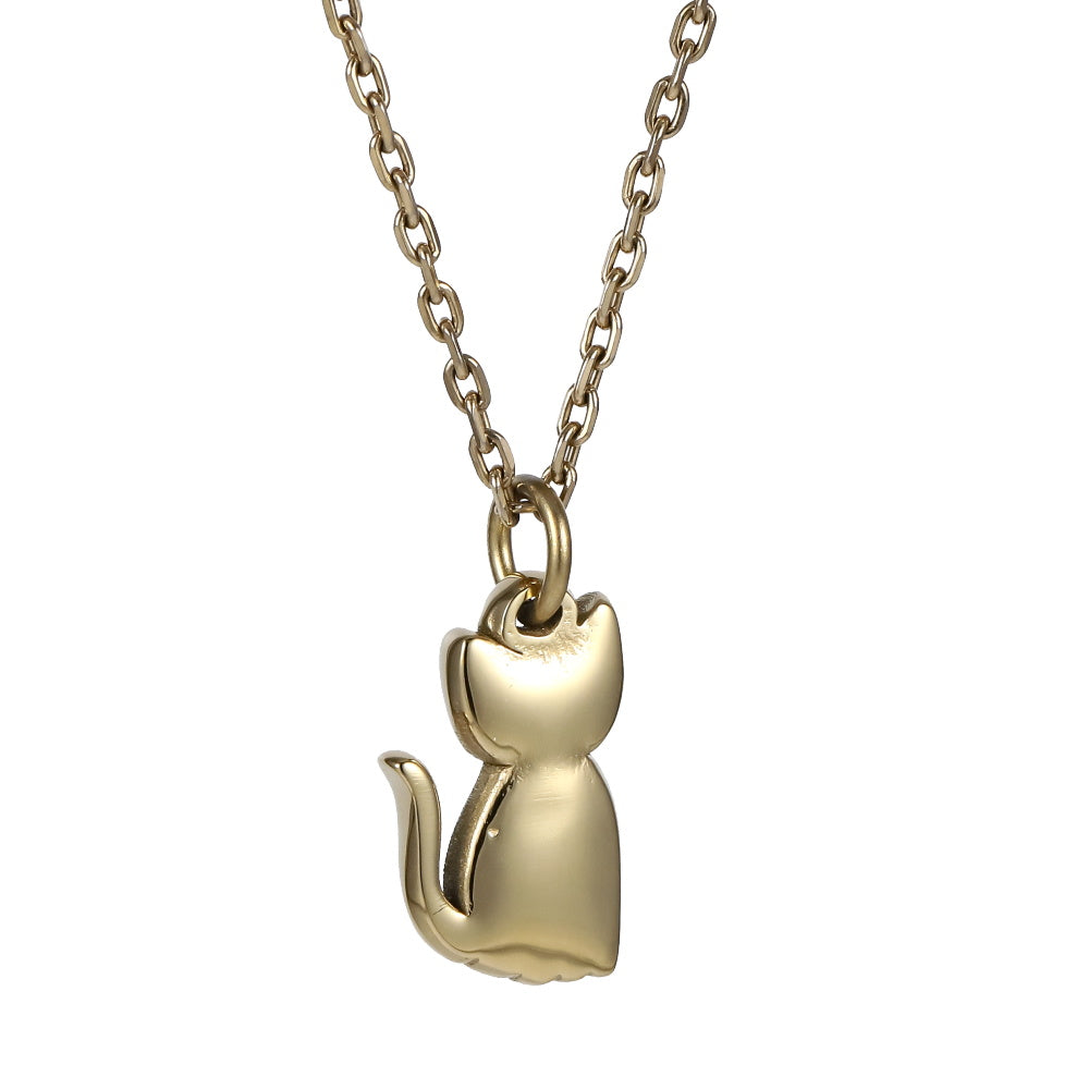 PSS1365 STAINLESS STEEL CAT PENDANT