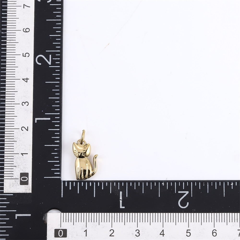 PSS1365 STAINLESS STEEL CAT PENDANT