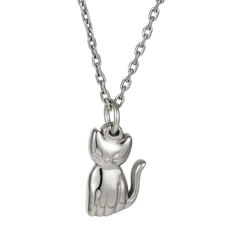 PSS1365 STAINLESS STEEL CAT PENDANT