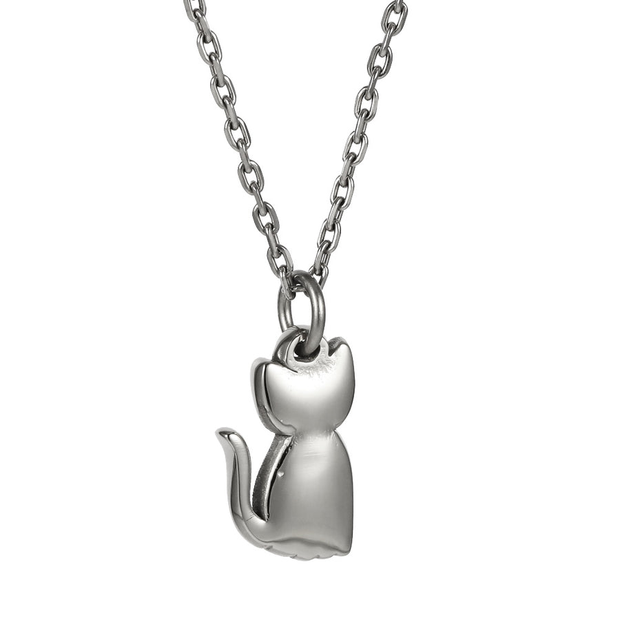 PSS1365 STAINLESS STEEL CAT PENDANT