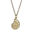 PSS1366 STAINLESS STEEL CROSS-CUT CONCH PENDANT