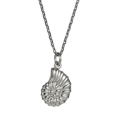 PSS1366 STAINLESS STEEL CROSS-CUT CONCH PENDANT