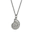 PSS1366 STAINLESS STEEL CROSS-CUT CONCH PENDANT