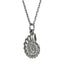 PSS1366 STAINLESS STEEL CROSS-CUT CONCH PENDANT