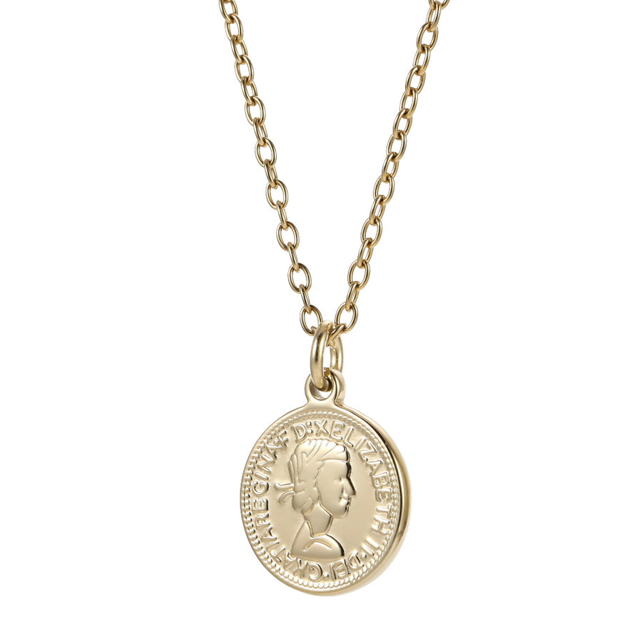 PSS1367 STAINLESS STEEL COIN PENDANT