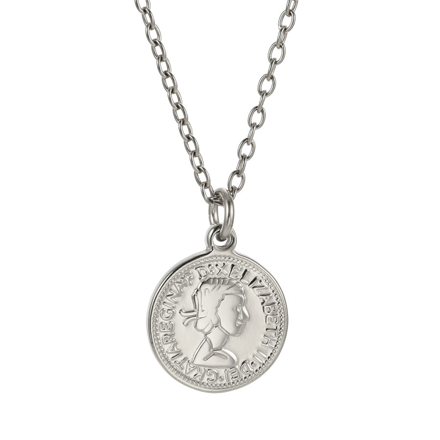 PSS1367 STAINLESS STEEL COIN PENDANT