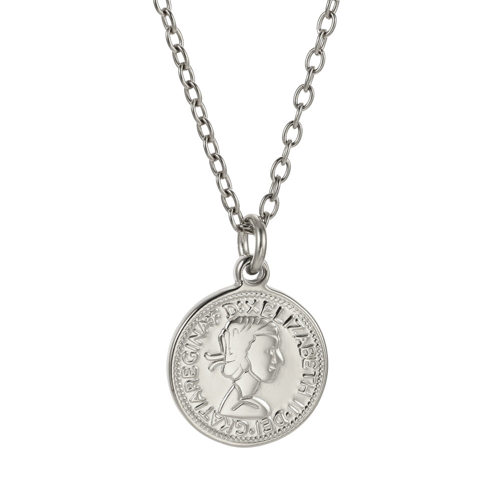 PSS1367 STAINLESS STEEL COIN PENDANT