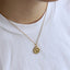 PSS1368 STAINLESS STEEL SUNFLOWER PENDANT