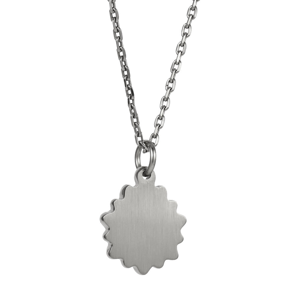 PSS1368 STAINLESS STEEL SUNFLOWER PENDANT