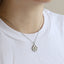 PSS1368 STAINLESS STEEL SUNFLOWER PENDANT