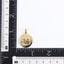 PSS1370 STAINLESS STEEL ROUND SMILE FACE PENDANT