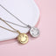 PSS1370 STAINLESS STEEL ROUND SMILE FACE PENDANT