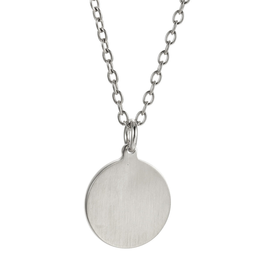PSS1370 STAINLESS STEEL ROUND SMILE FACE PENDANT