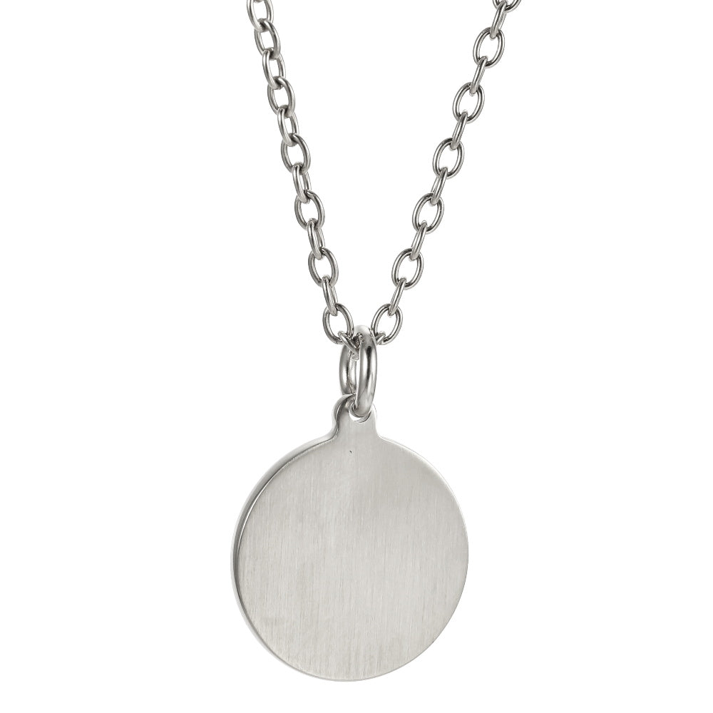 PSS1370 STAINLESS STEEL ROUND SMILE FACE PENDANT