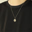 PSS1371 STAINLESS STEEL ROUND PENDANT WITH STAR