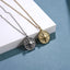 PSS1371 STAINLESS STEEL ROUND PENDANT WITH STAR