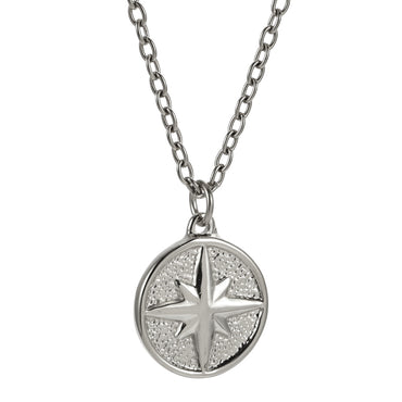 PSS1371 STAINLESS STEEL ROUND PENDANT WITH STAR