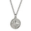 PSS1371 STAINLESS STEEL ROUND PENDANT WITH STAR