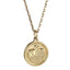 PSS1372 STAINLESS STEEL ROUND PENDANT WITH CROWN