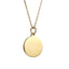 PSS1372 STAINLESS STEEL ROUND PENDANT WITH CROWN