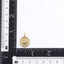 PSS1372 STAINLESS STEEL ROUND PENDANT WITH CROWN