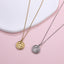 PSS1372 STAINLESS STEEL ROUND PENDANT WITH CROWN