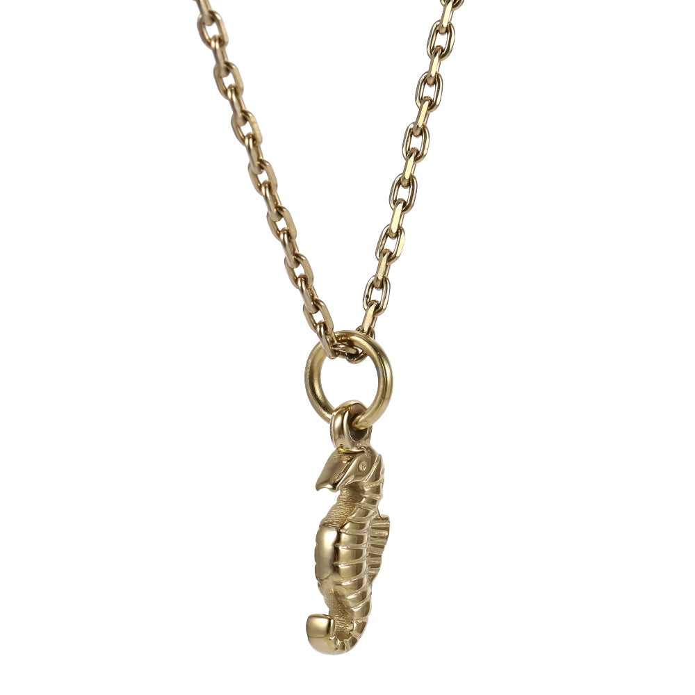 PSS1373 STAINLESS STEEL SMALL SEAHORSE PENDANT