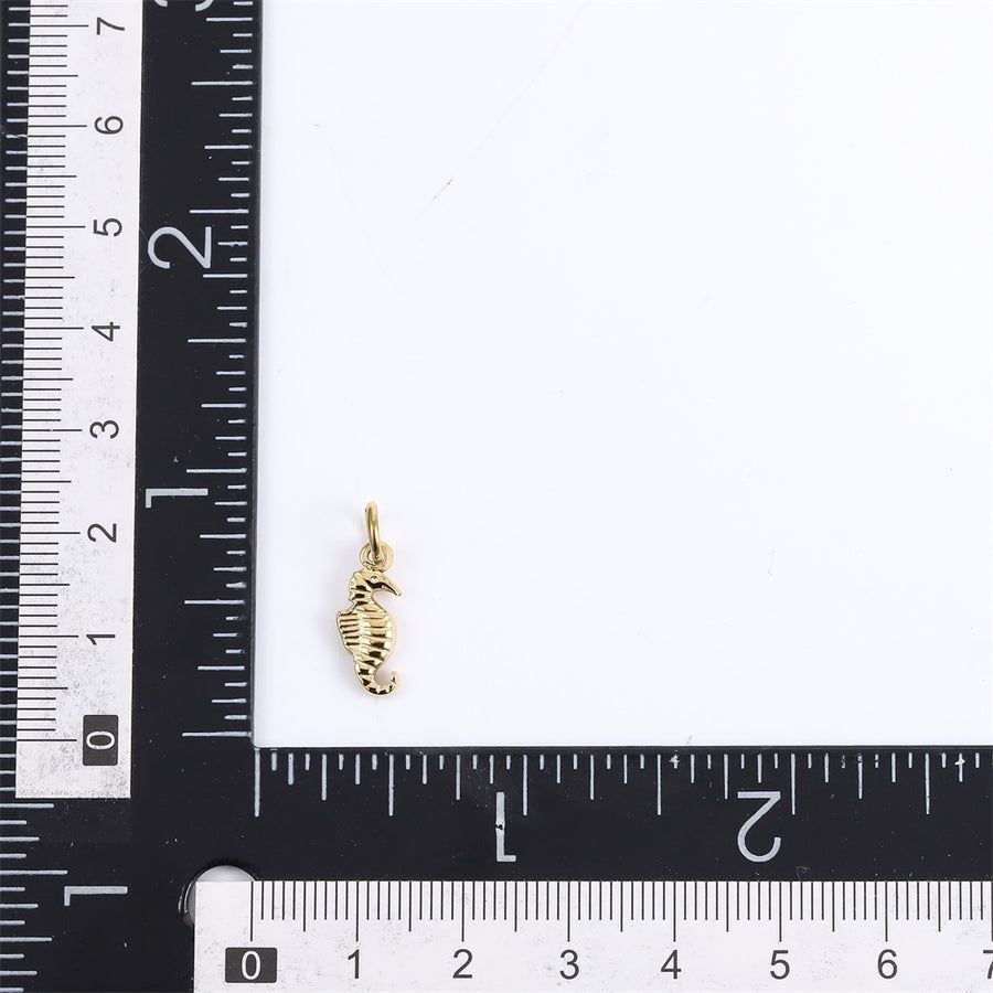 PSS1373 STAINLESS STEEL SMALL SEAHORSE PENDANT