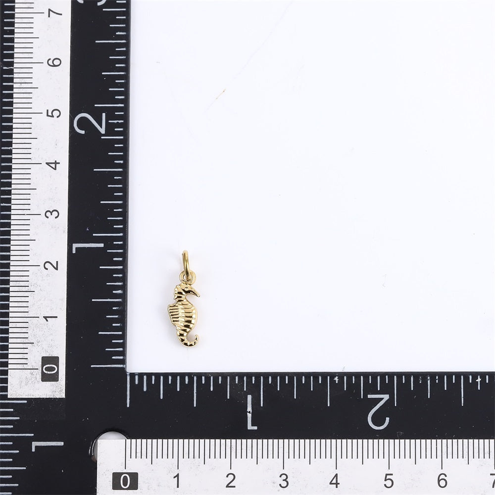 PSS1373 STAINLESS STEEL SMALL SEAHORSE PENDANT