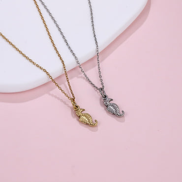 PSS1373 STAINLESS STEEL SMALL SEAHORSE PENDANT