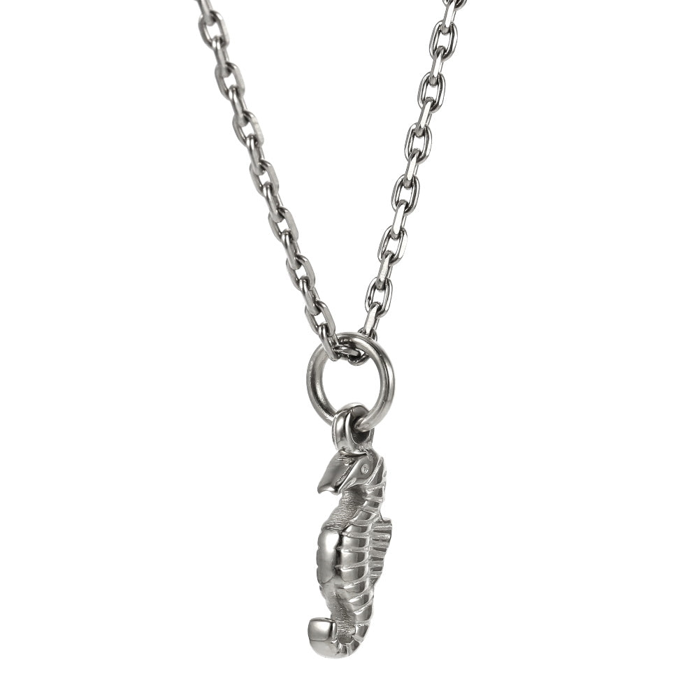 PSS1373 STAINLESS STEEL SMALL SEAHORSE PENDANT