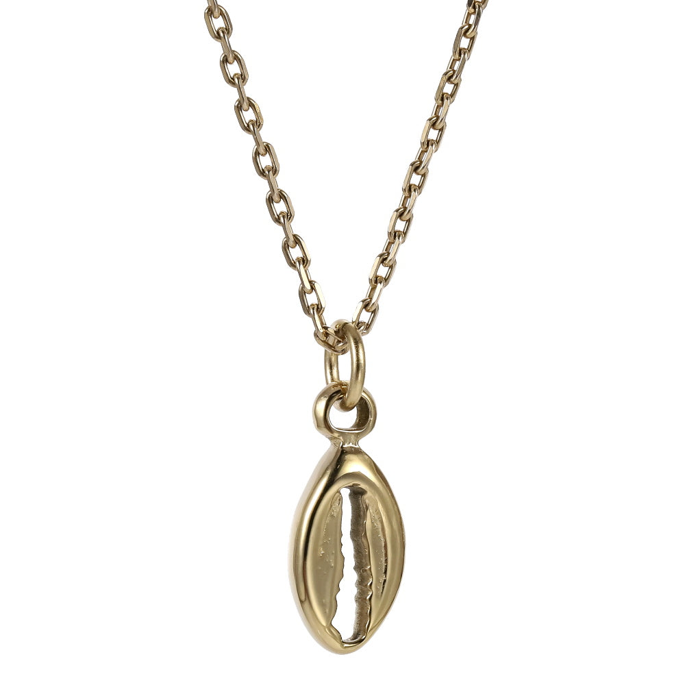 PSS1374 STAINLESS STEEL COWRIE SHELL PENDANT