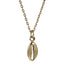 PSS1374 STAINLESS STEEL COWRIE SHELL PENDANT