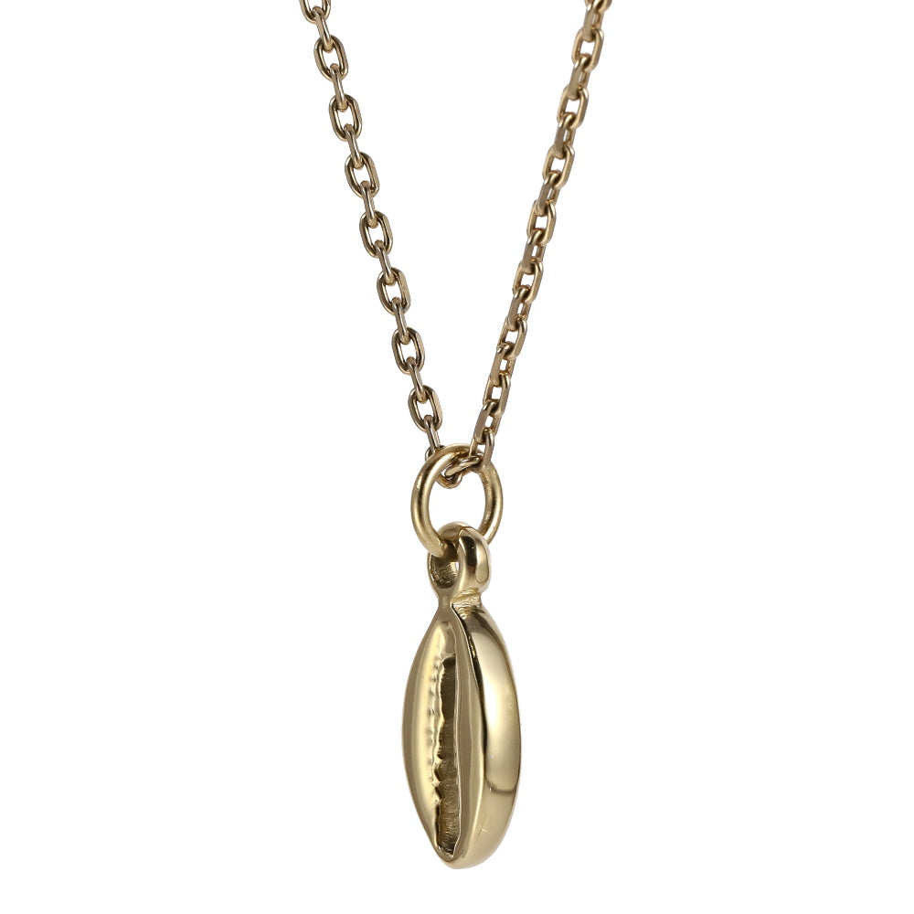 PSS1374 STAINLESS STEEL COWRIE SHELL PENDANT