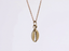 PSS1374 STAINLESS STEEL COWRIE SHELL PENDANT