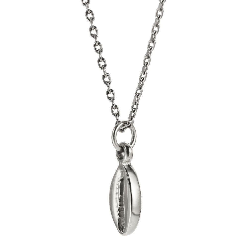PSS1374 STAINLESS STEEL COWRIE SHELL PENDANT