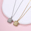 PSS1375 STAINLESS STEEL SQUARE PENDANT WITH BUBBLES