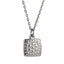 PSS1375 STAINLESS STEEL SQUARE PENDANT WITH BUBBLES