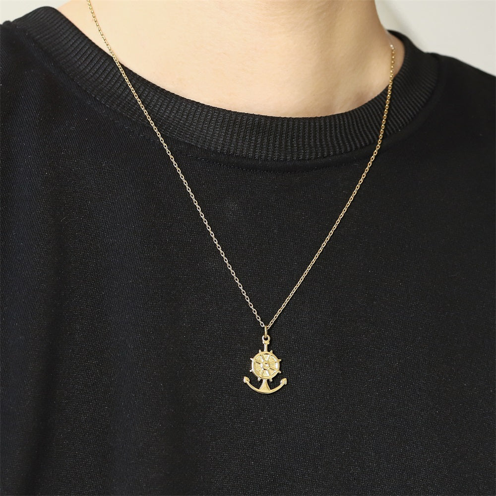 PSS1376 STAINLESS STEEL ANCHOR PENDANT