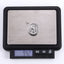 PSS1377 STAINLESS STEEL ROUND PENDANT WITH LILY