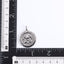 PSS1377 STAINLESS STEEL ROUND PENDANT WITH LILY