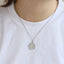 PSS1378 STAINLESS STEEL ROUND PENDANT WITH "LOVE"