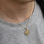 PSS1379 STAINLESS STEEL ROUND COMPASS PENDANT