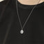 PSS1379 STAINLESS STEEL ROUND COMPASS PENDANT