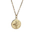 PSS1380 STAINLESS STEEL ROUND PENDANT WITH STAR