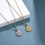 PSS1380 STAINLESS STEEL ROUND PENDANT WITH STAR